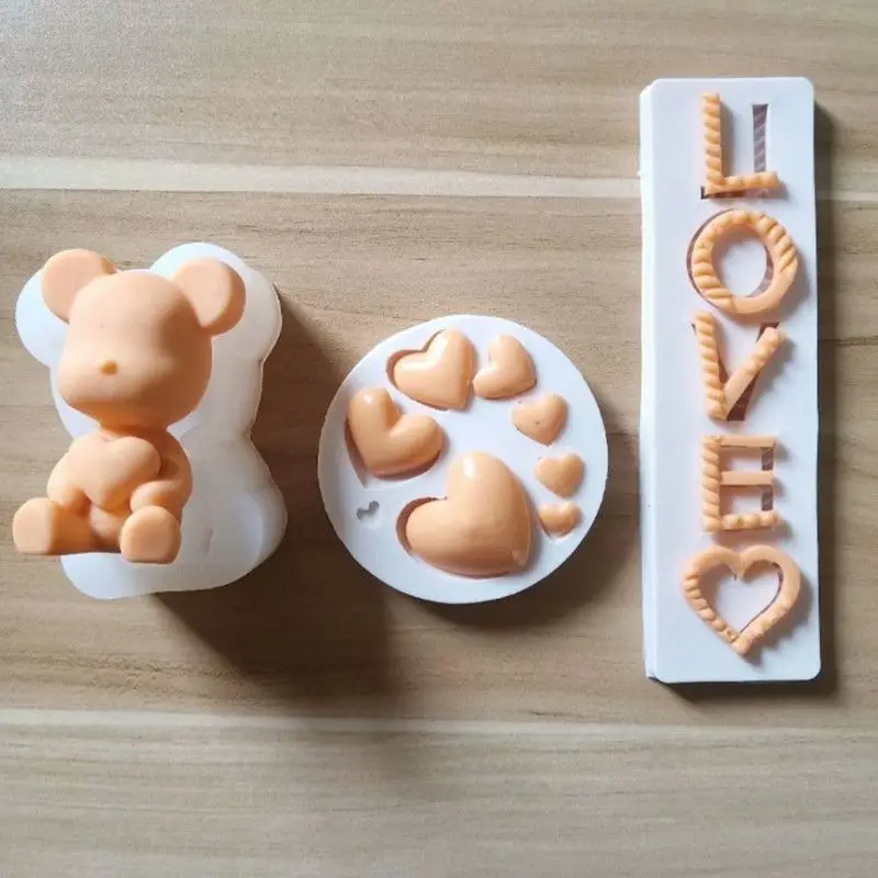 

Low Price Cake Tool Items Free Shipping Childeren Silicone Pastry Mold Cake Decoration Accessories Candle Mold Bakeware