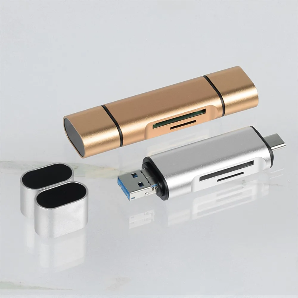 Устройство чтения карт SD USB C памяти 3 в 1 3.0 TF/Mirco смарт-карт Тип OTG Адаптер для |