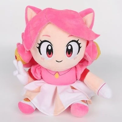 Фото Плюшевая игрушка Deltarune Pink Boss Mad Cat Mew Mew с ушками кошки, сидящая мягкая фигурка, коллекция для фанатов игр, Хэллоуин. №2