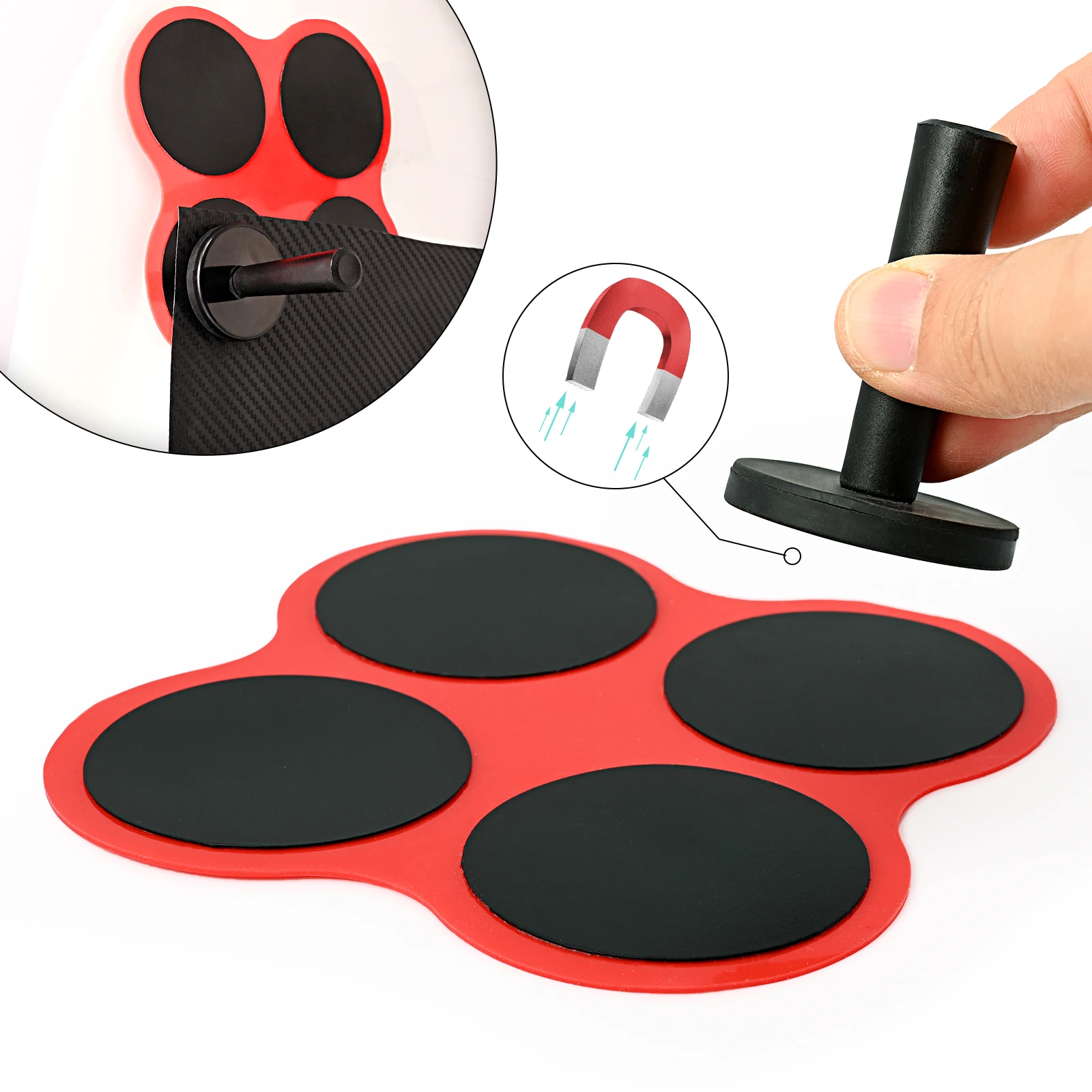 

Мягкий коврик EHDIS для автомобильной обмотки, магнитный держатель, оттенок окна, виниловая пленка, установка, фиксатор, подставка для знака, в...