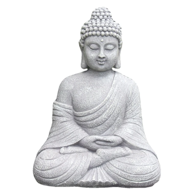 

Винтажная садовая статуя Будды, садовая скульптура в буддистском стиле Дзен для дома, офиса, магазина, декоративное украшение
