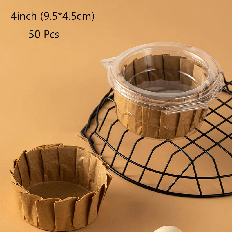 

4/6/8 дюймов баскский масляный лоток для чизкейка, складная форма для торта, одноразовая бумага для мусса, бумага для выпечки, маслостойкая краевая бумага