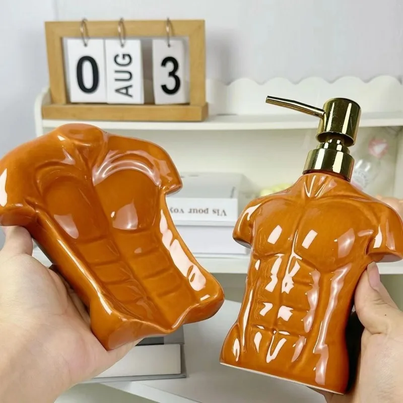 Простая керамическая бутылка для лосьона мыльница боди-арта нежная кружка