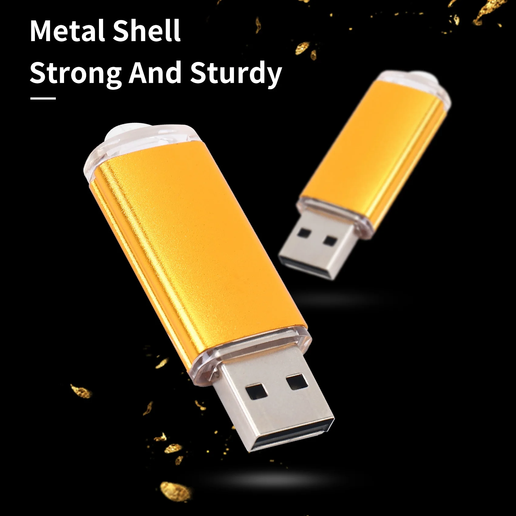 

USB-флеш-накопитель, 10x512 Мб, USB 2,0, золотистый