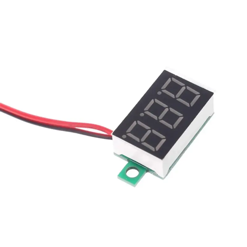 

0.36" Unique Design Digital Voltmeter DC 4.5-30V 2 Wires with Red LED Display Panel Voltage Meter