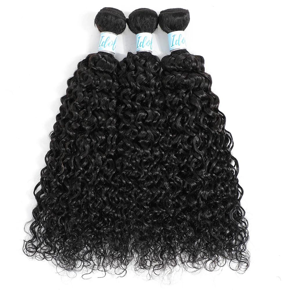 12 А искусственные человеческие волосы бразильские глубокие волнистые вьющиеся