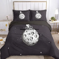cartoon bedding set for boys baby child duvet cover set pillowcase comforter quilt cover 3d planetary astronaut bedclothes space