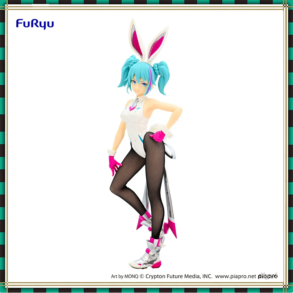 FuRyu Vocaloid BiCute Bunny Hatsune Miku Street Pink Ver. Аниме фигурка из ПВХ полная модель (в наличии)