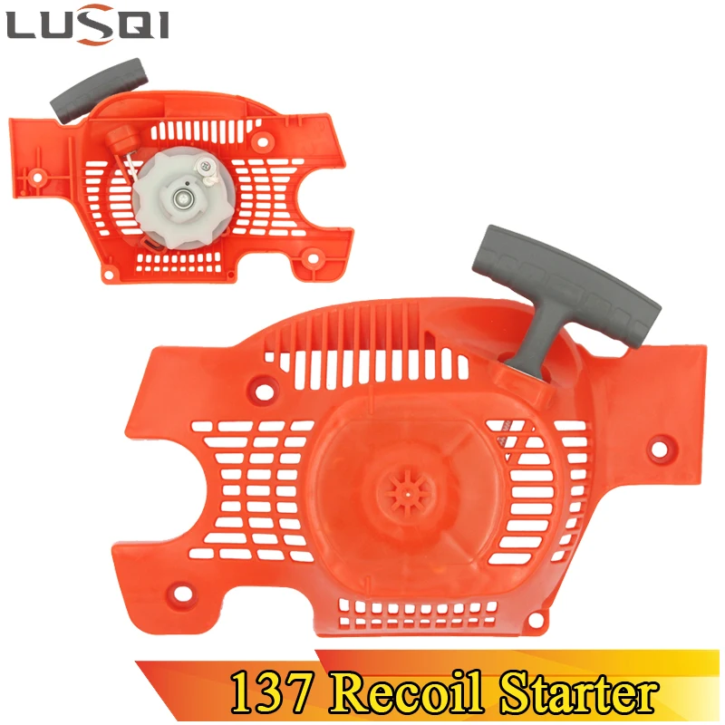 LUSQI Recoil Starter Gasoline Generator Chainsaw Engine Repair Parts For HUSQVARNA 136 137 141 142 Chain Saw Engine Starter