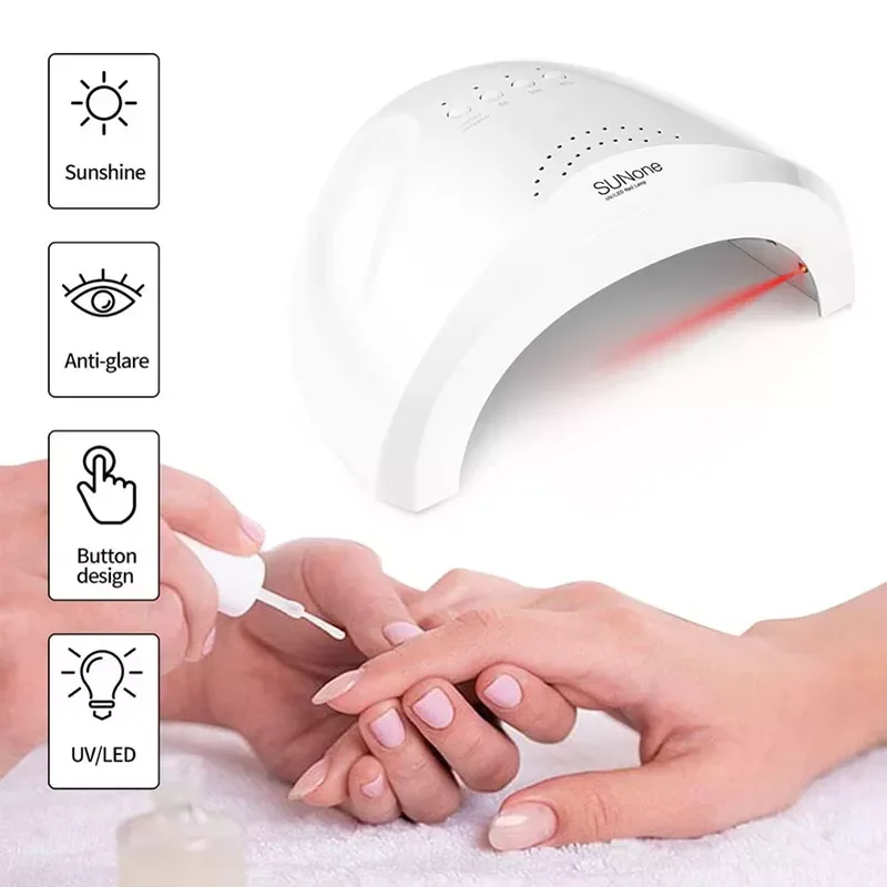 

NEW2023 UV LED Nail Lamp Professional Nail Dryer Gel Polish Light With 3 Timer Setting And 30 Lamp Beads Manicure Tools