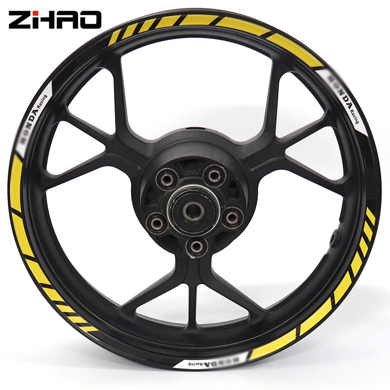 Новинка Высококачественная наклейка на колесо мотоцикла полоса светоотражающий