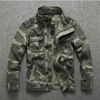 mens fashion camouflage work jacket large size multi pocket military jacket autumnwinter outdoor sports outerwear mens clothing