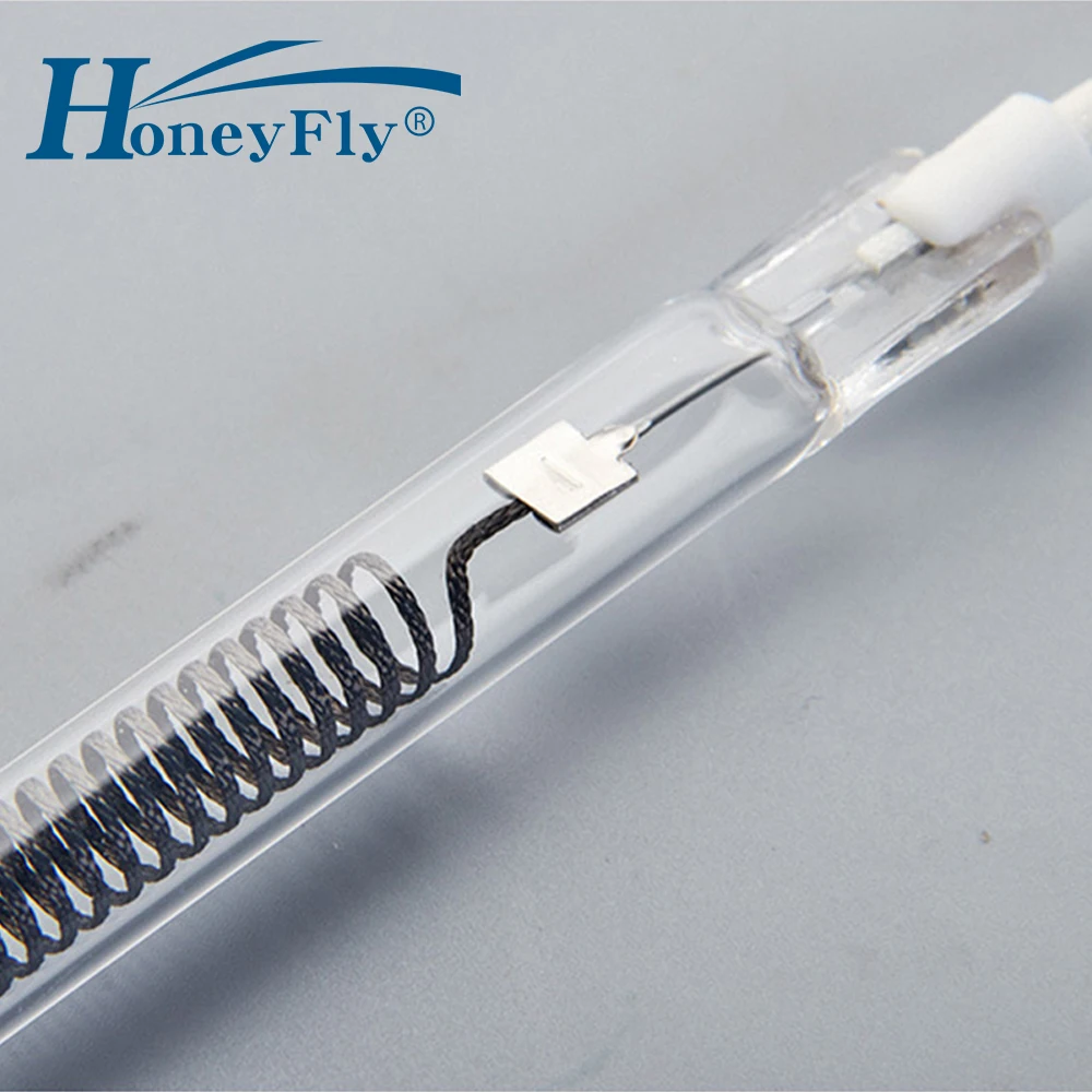 

HoneyFly нагревательная лампа из углеродного волокна 220 В 400 Вт 180 мм 200 мм 225 мм нагревательный элемент кварцевая трубка для гриля для барбекю нагрев сушка печать