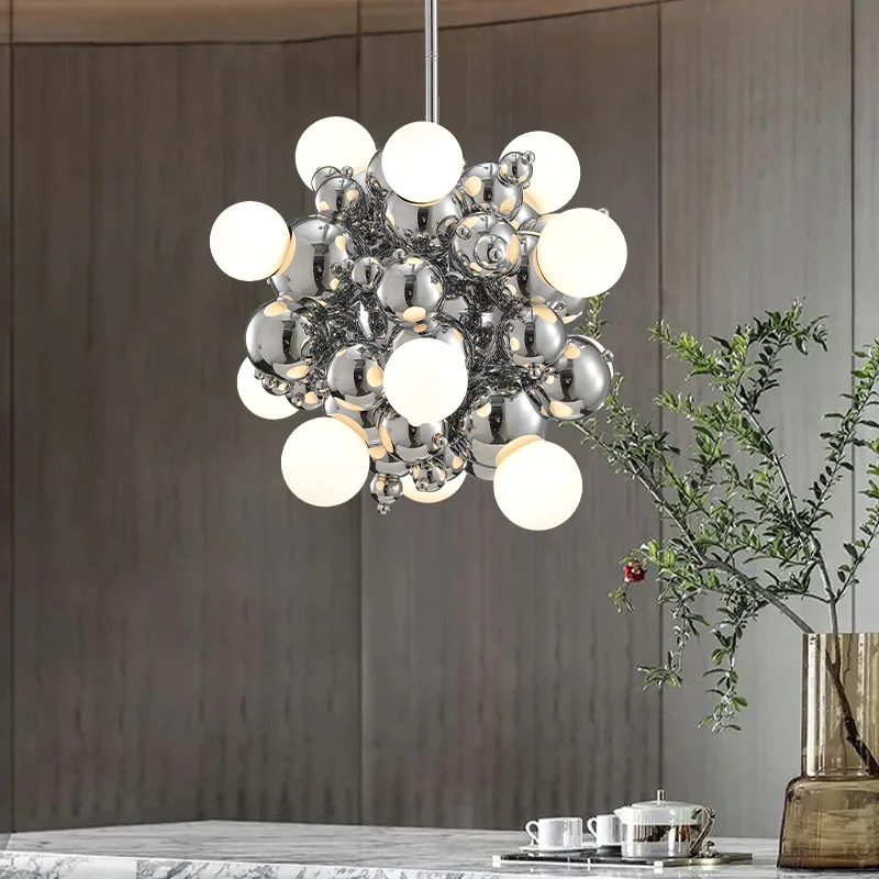 

Chandelier Light LED Pendant Lamp Postmodern Luxury Dining Living Room Novelty Glass Hanging Bedroom Model House Deco Luminaires