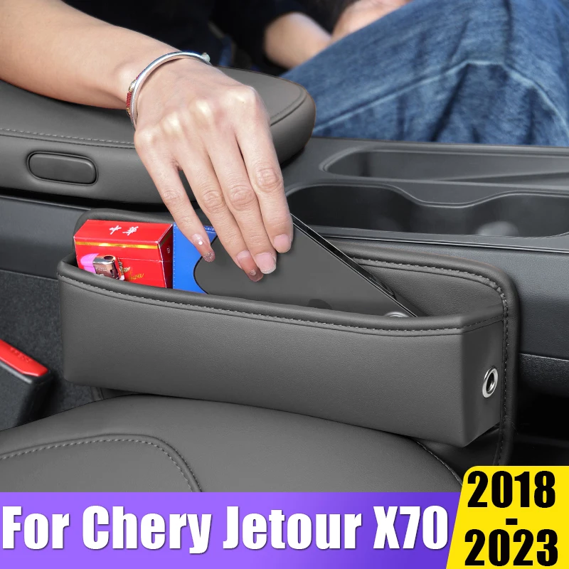 

Car Seat Crevice Storage Box Bag Phone Key Card Holder Organizer Accessories For Chery Jetour X70 2018 2019 2020 2021 2022 2023