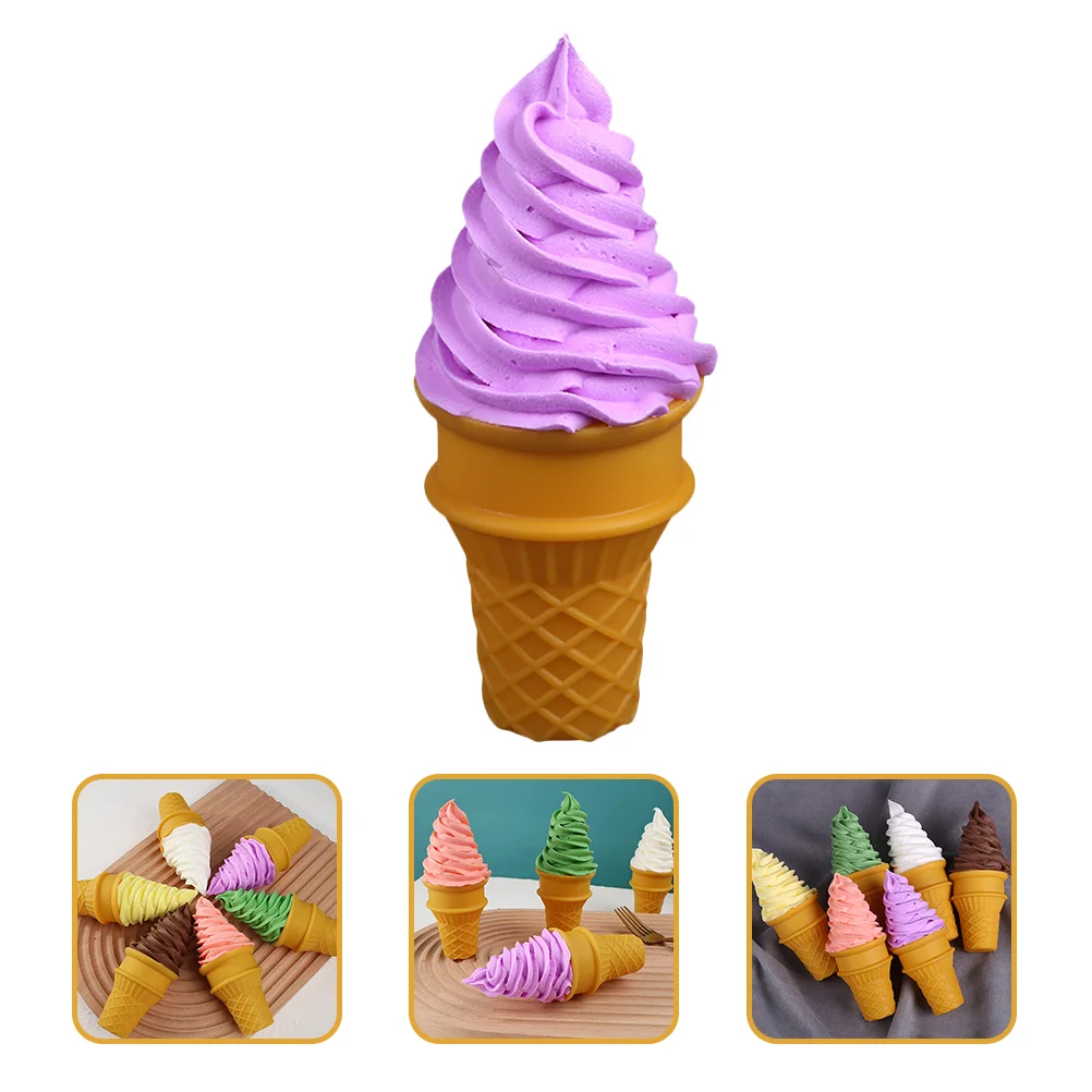 

Игрушечный набор для мороженого, поддельный набор, Моделирование кухонной утвари, реквизит, украшения, конусы, фруктовый фрукт, искусственн...