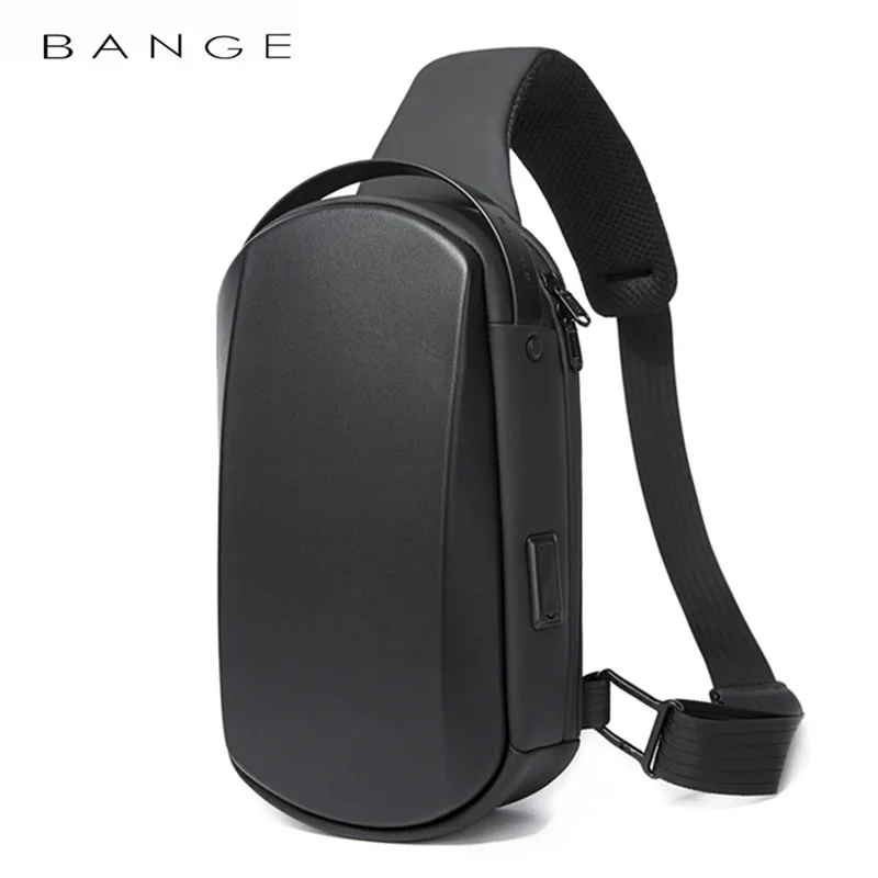 

Мужская многофункциональная сумка через плечо BANGE 2022 с USB, Мужская водонепроницаемая Дорожная сумка-слинг из ТПУ, сумка-мессенджер, нагрудна...