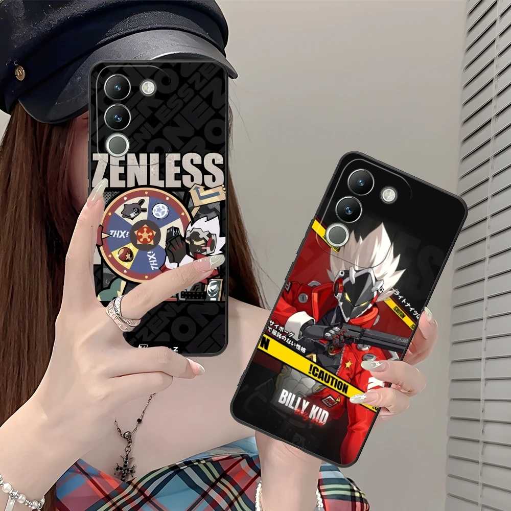 Zenless Zone Zero Billy Kid Mobile Phone Case for VIVO Y95 Y93 Y31 Y20 V19 V17 V15 Pro X60 NEX Black Soft Cover Shell