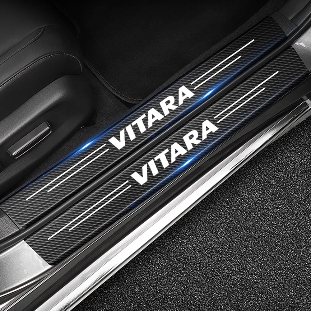 

4 шт., автомобильные наклейки из углеродного волокна для Suzuki Vitara 2020 2019 2018 2017 2016 2015-1999