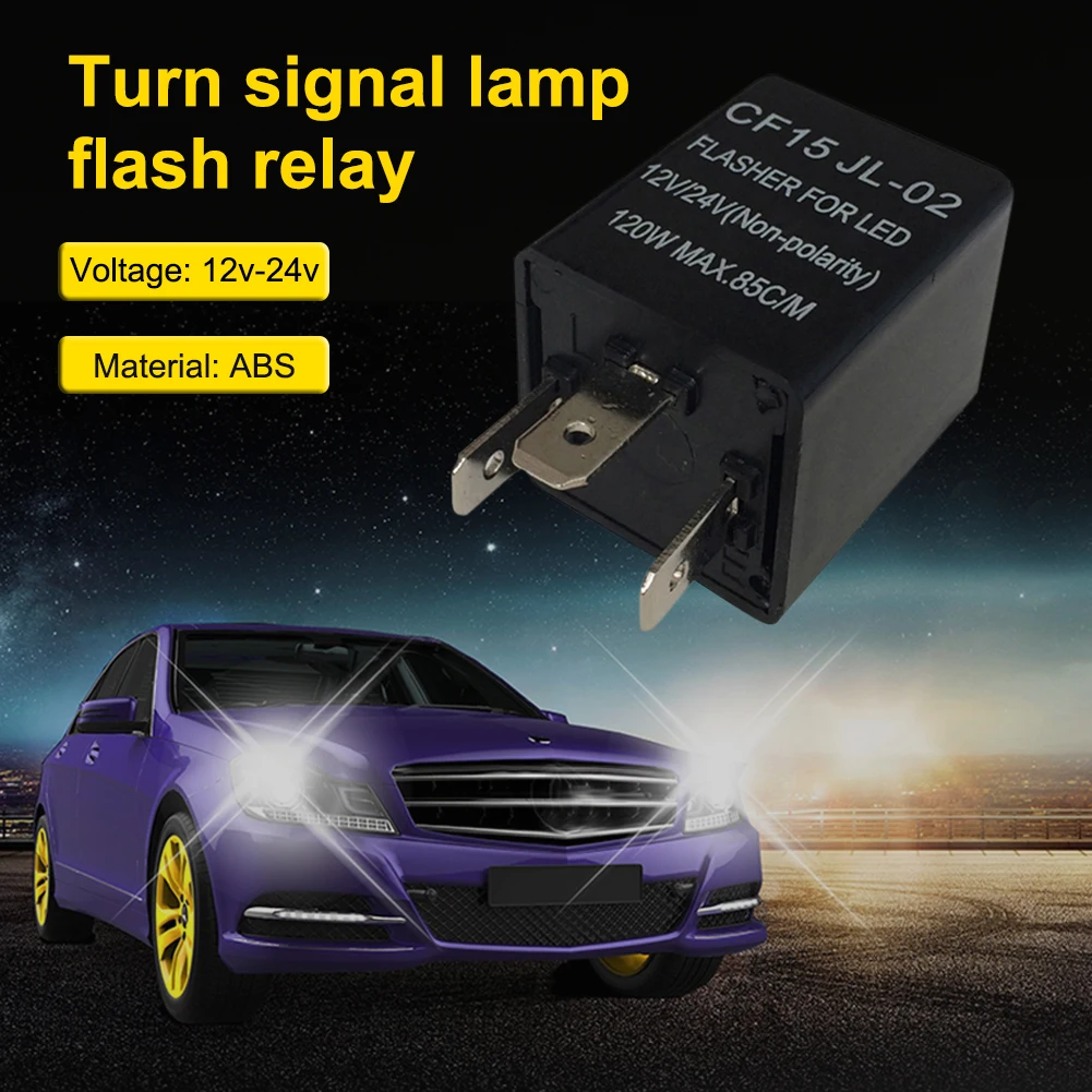 

Поворотный сигнал мигающее реле Универсальное автомобильное сигнальное мигающее реле практичные автомобильные аксессуары подключи и раб...