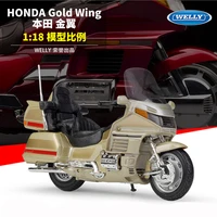 118 alloy honda gold wing motorcycle model toy car motor bicycle toys vehicle children toy gifts collection