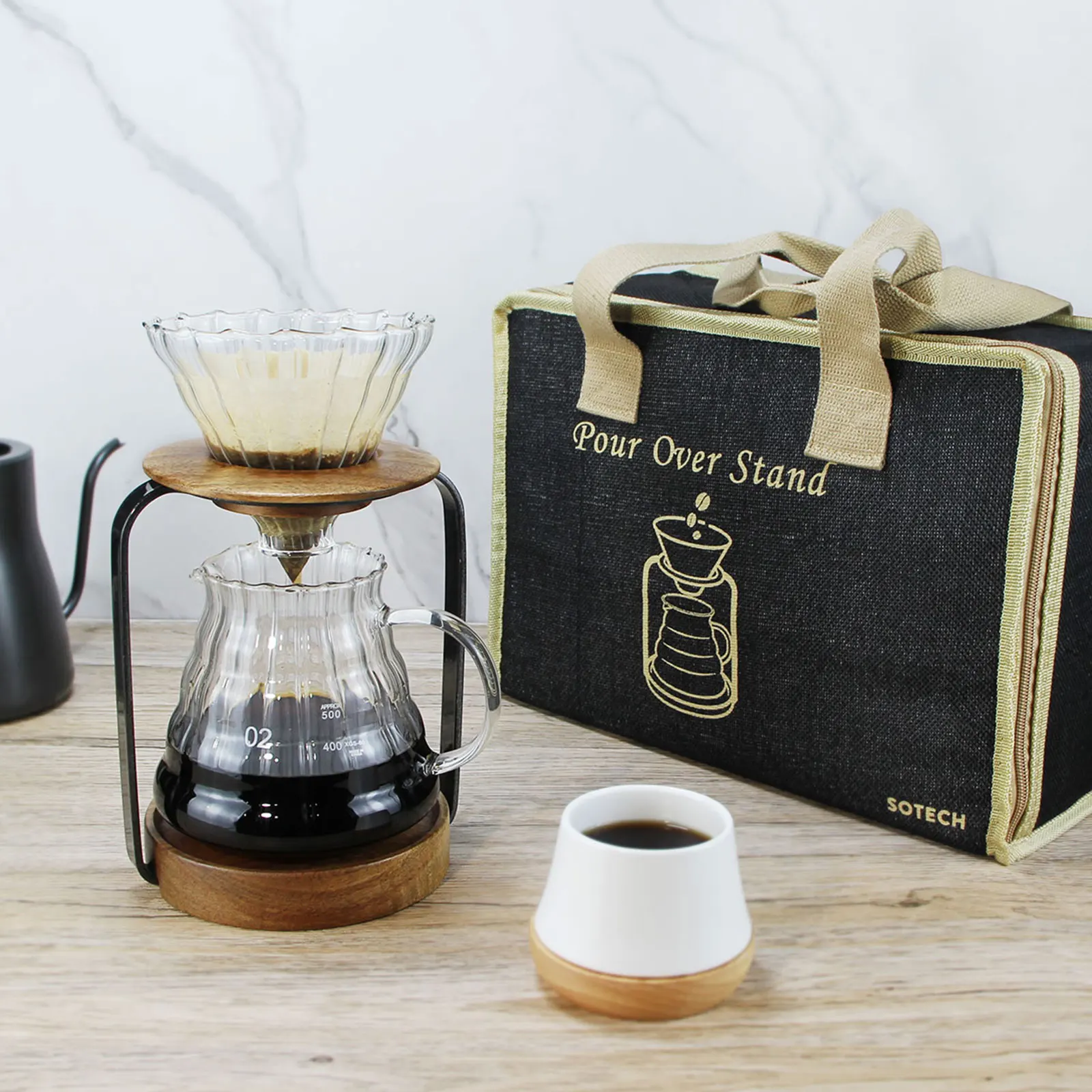 Набор кофеварки наполнитель 4 в 1 металлическая подставка для капельного