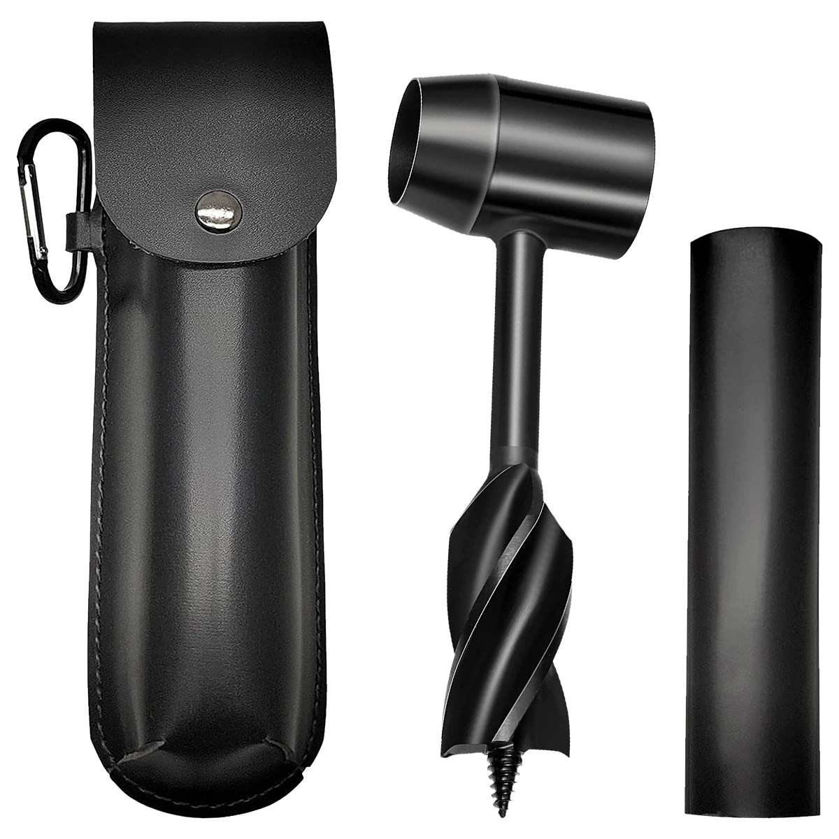 

Bushcraft Hand Drill Carbon Steel Self-Tapping Auger Drill Portable Spiral Manual Survival Drill Sharp Wood Punch Tool for Outdo