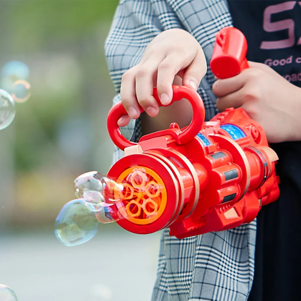 

Outdoor Toy for Kid Toddler Automatic Outdoor Bubble Maker Plus Size Bubble Toy Bubble Blowing Machine Sport