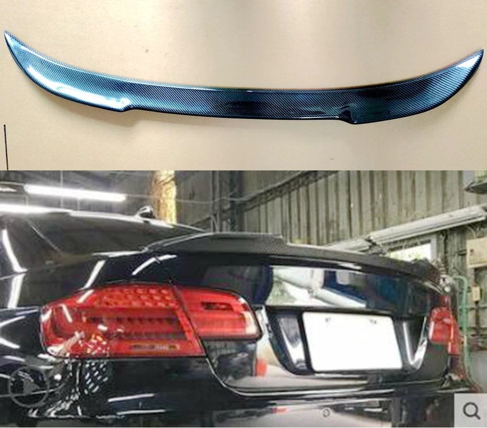 

Rrear Deck Spoiler Lid Tail Fin Carbon Fiber for BMW E92 Coupe (2006 - 2012 3 Series) Great Fitment High Gloss Finish
