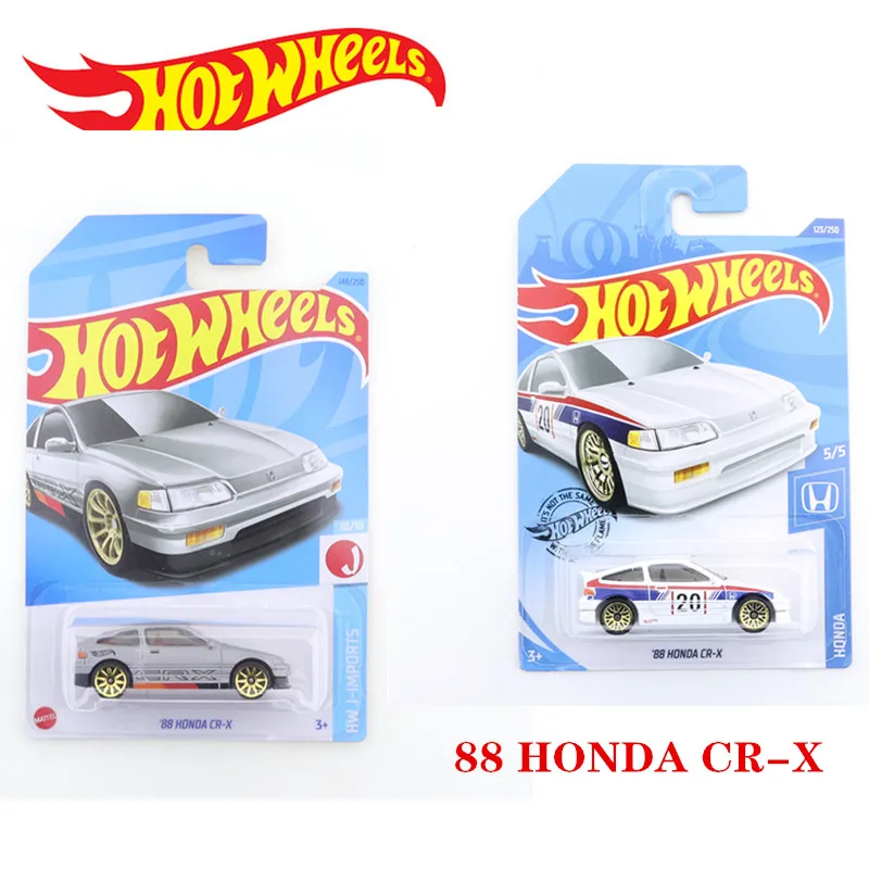 

2020-123 2023-148 88 HONDA CR-X оригинальные Hot Wheels Mini Alloy Coupe 1/64 металлическая литая модель автомобиля, детские игрушки в подарок