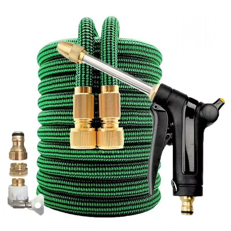 

New Expandable Garden Hose High Pressure Car Wash Metal Water Gun Flexible Magic Plastic Pipe Garden Watering Irrigation Tools