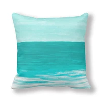 beach printed suede nap cushion cover seawater squarethrow pillow covers living room sofa bedroom chair car pillowcase