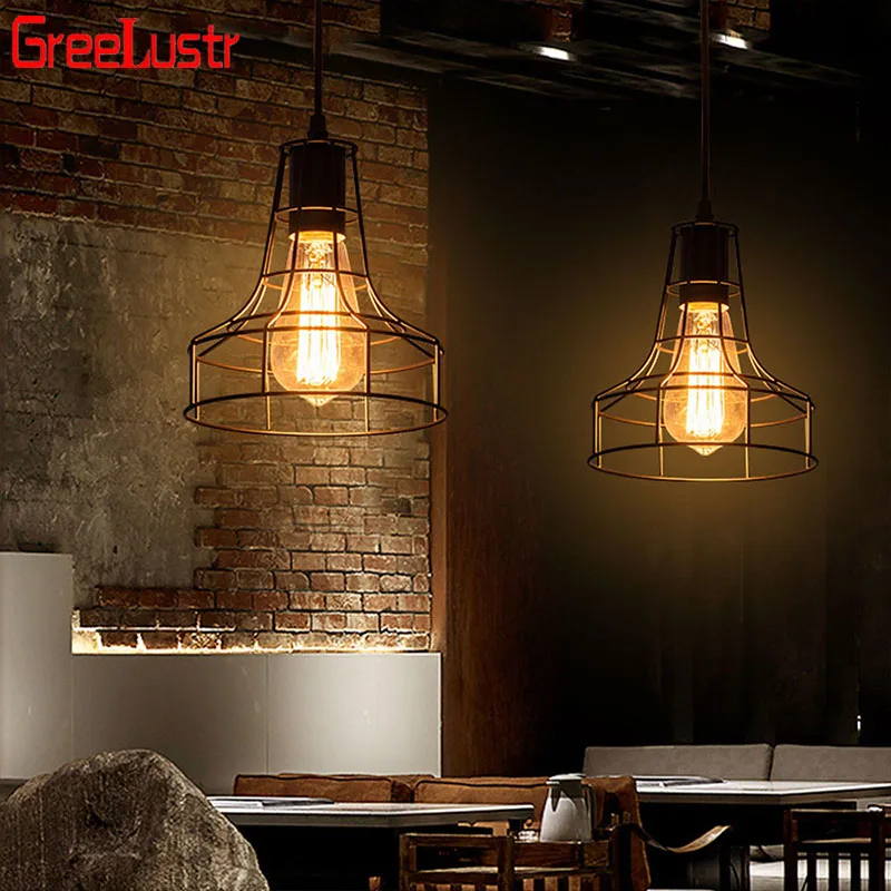 

Vintage Lamp E27 Led Pendant Light Retro Hanging Light Fixture Restaurant Room Home Decor Chandelier Loft Bedroom Ceiling Lamps