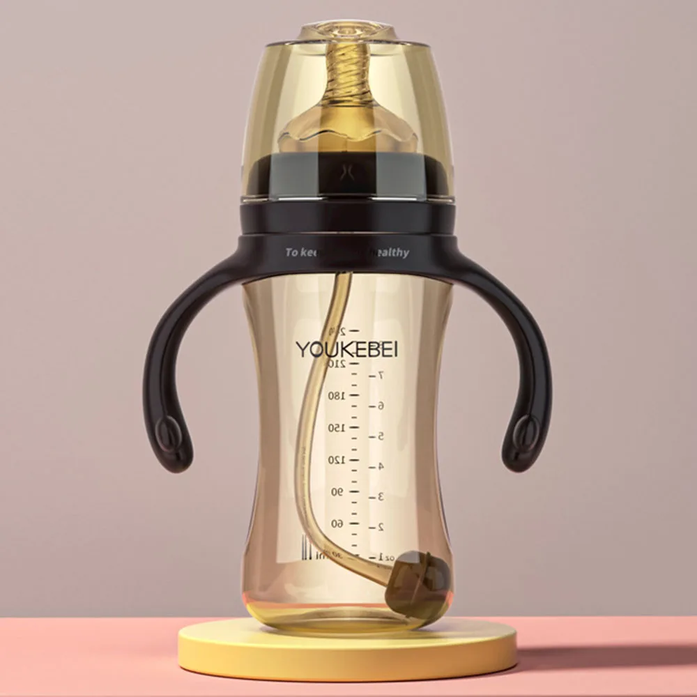 240/300ml wide diameter baby bottle anti-distension large capacity bottle for 6 months and 12 months and 1 year old