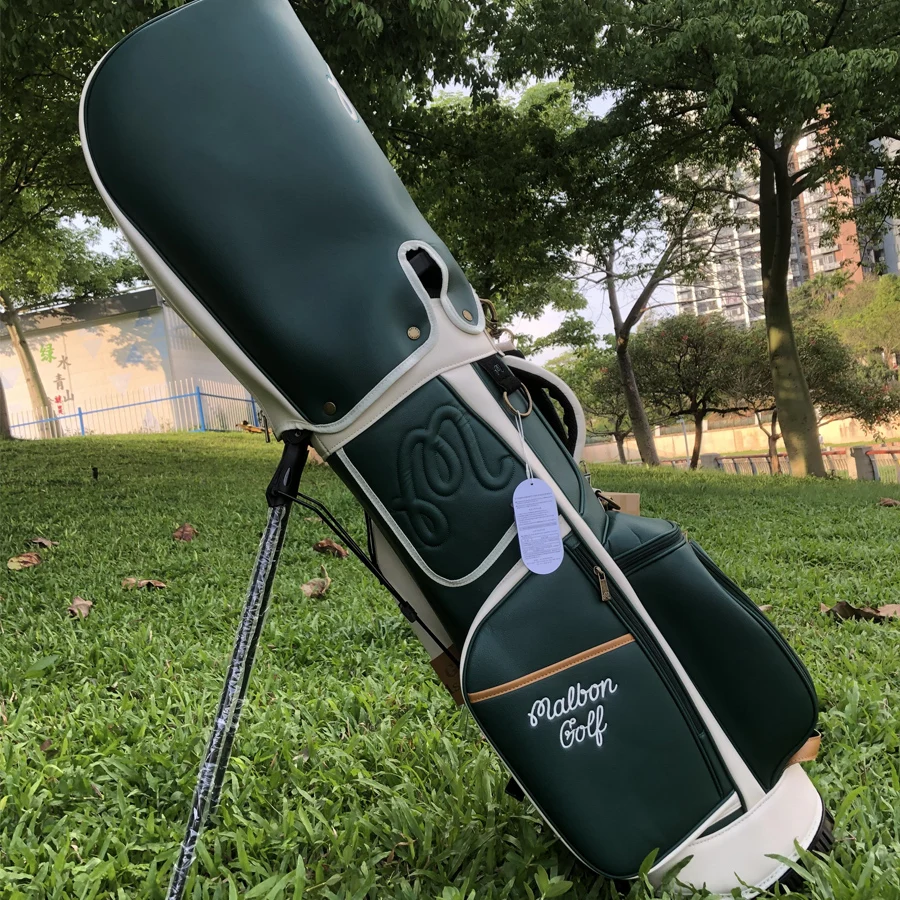 Men Golf Bag with Strap 5-Way Club Divider for Driving Range Training Waterproof Stand Caddy Bag Lightweight Golf Club Cart Bags
