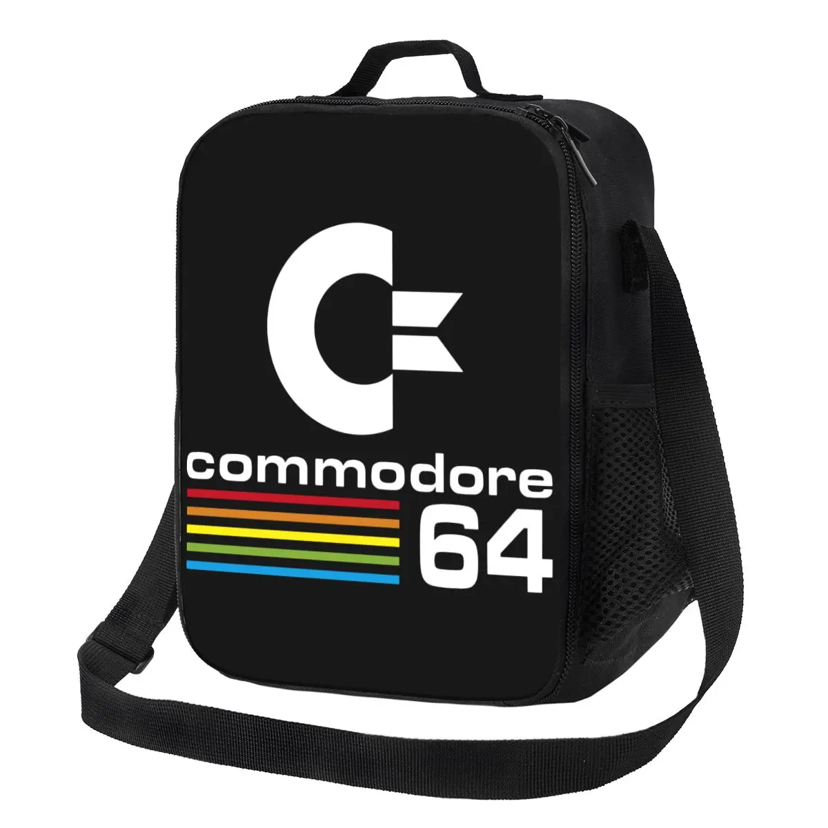 Commodore 64 Thermal  Lunch Bag C64 Amiga Computer Resuable Lunch Container for Kids School Children Storage Bento Food Box