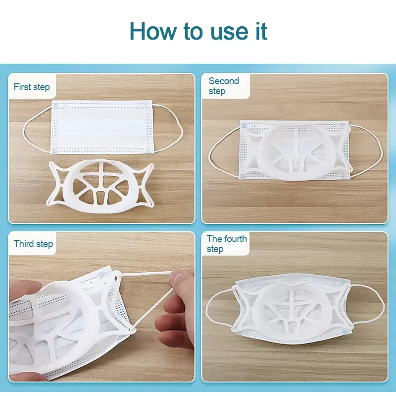 

Mask Bracket Inner Support Frame Breath Reusable Spacer Holder New Mask Holder Bracket Breathable Valve Silica Gel Tpe