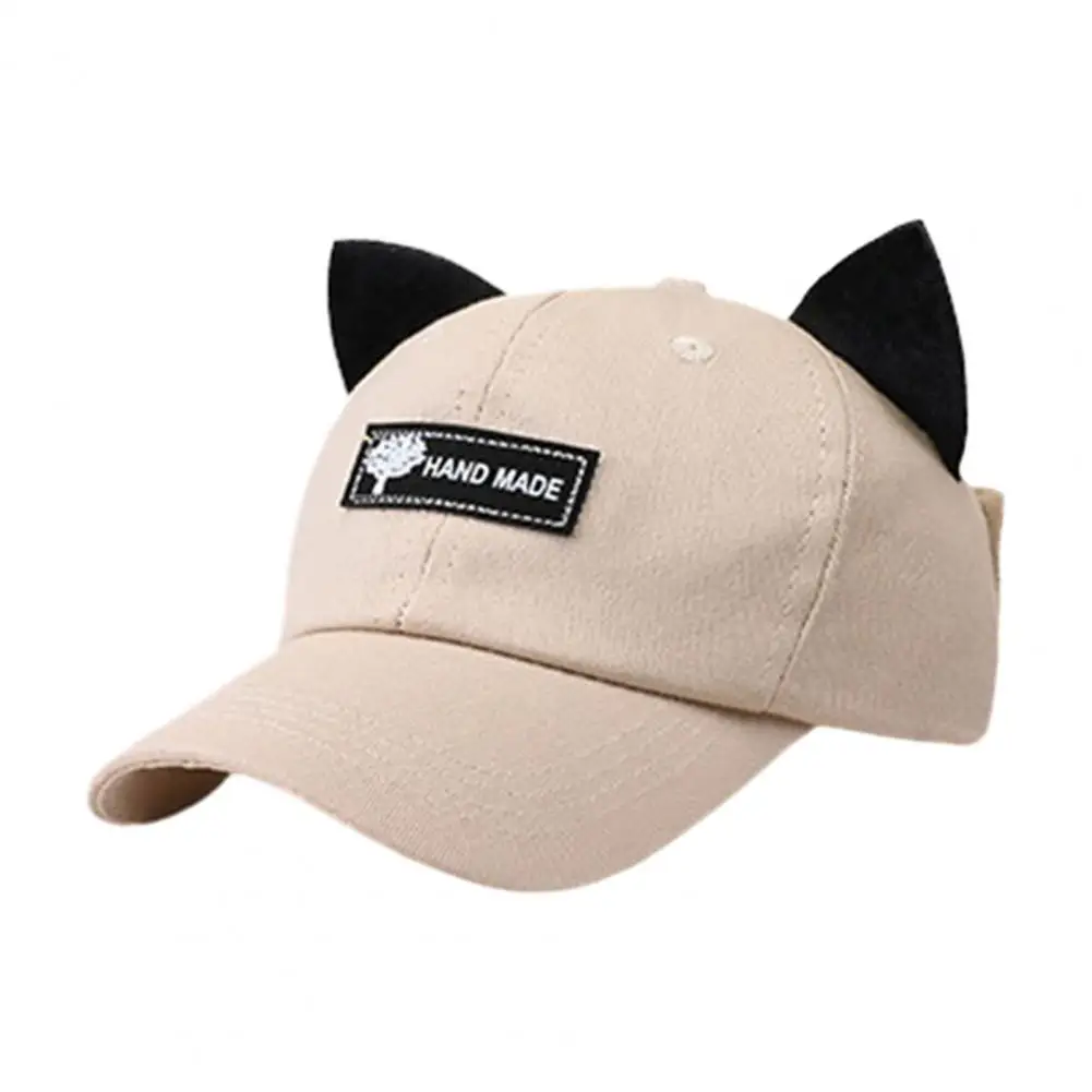 

Регулируемая Женская бейсболка с кошачьими ушками в стиле унисекс