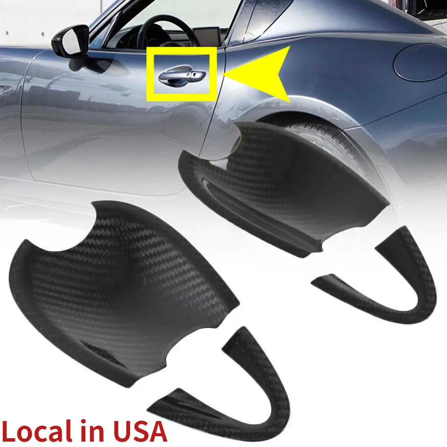 

(Local in USA) For 16-18 Mazda MX5 Miata ND Carbon Out Side Door Handle Under Cowl Trim Cover
