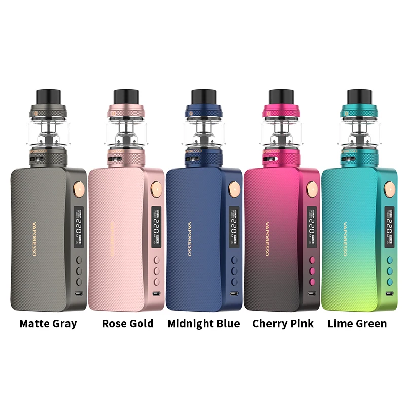 Vaporesso Gen S KIt 220w Box MOD Vape and 8ml NRG-S Atomizer and GT4 Meshed Coil Electronic Cigrette Vaporizer