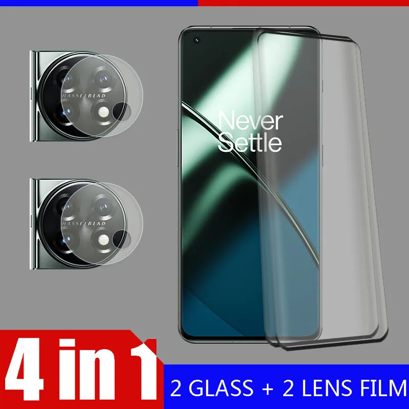 

3D Round Tempered Glass For OnePlus / 1+ 11 5G 11R Screen Protector High Quality Camera protective Lens Film For OnePlus11 Glass