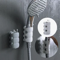 1pcs suction cup brackets removable silicone shower head holder wall mount shower head storage shelf rack bathroom accessories