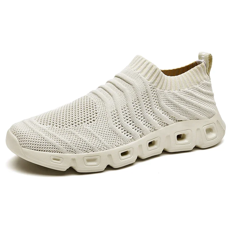 

2023 Hot Selling Men's Soft Casual Shoes Breathable Fashionable Sports Sneakers Outer Flat Walking Socks Shoes Plus Size 39-48
