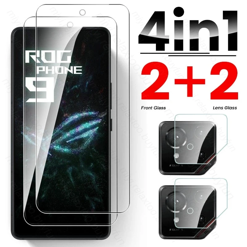Стекло 4 в 1 9H для Asus ROG Phone 9/9 Pro 5G Защитное стекло ROGPhone 9Pro 9 Защитная пленка экрана