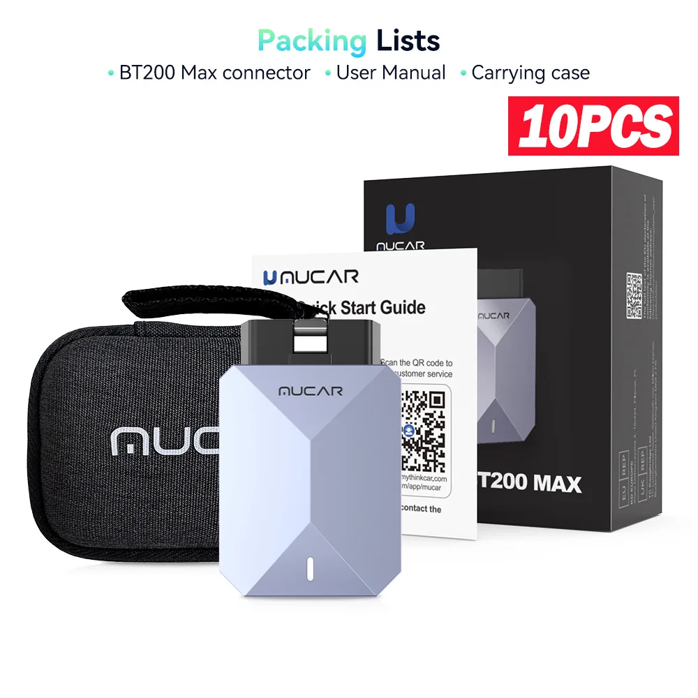 

MUCAR BT200 MAX Auto Полная система AI диагностический инструмент 15, сканер сброса, считыватель кодов, двунаправленный CANFD, бесплатное пожизненное обновление