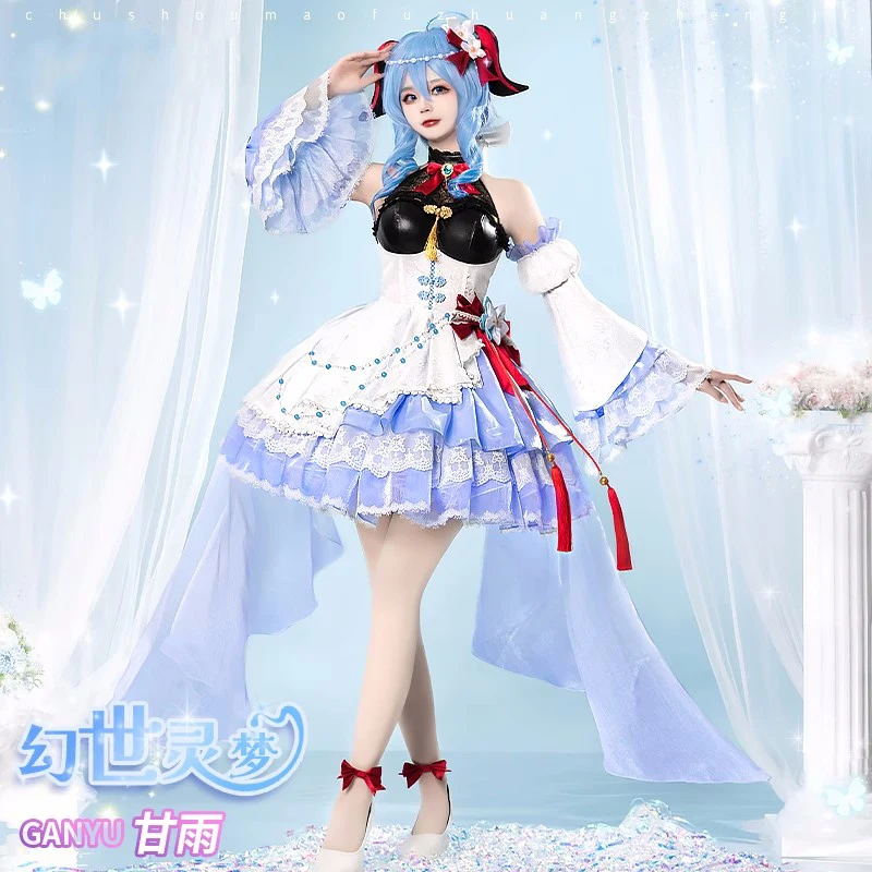 

COS-HoHo Genshin Impact Ganyu Game Suit Gorgeous Dress Lovely Uniform Cosplay Costume Halloween Party Role Play Outfit Women