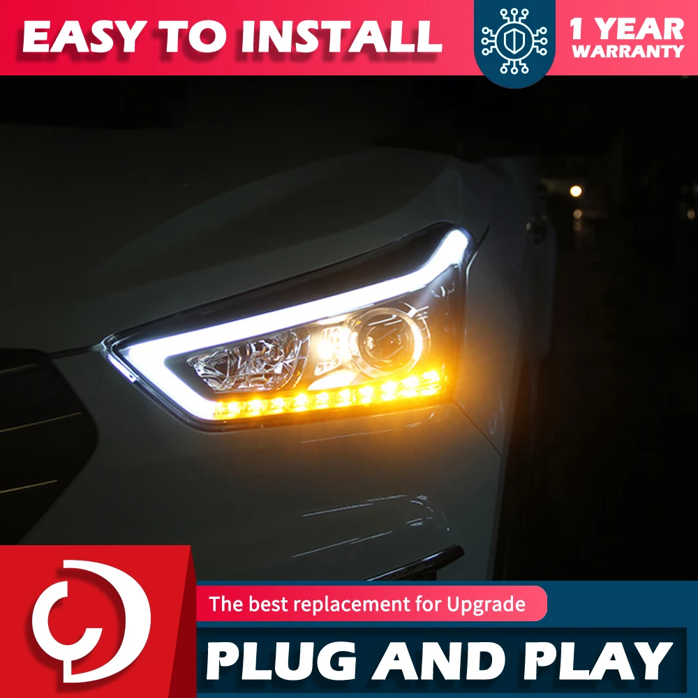 

AKD Car Styling Head Lamp for ix25 Headlights 2014-2017 LED Headlight LED DRL Projector Lens Dynamic Auto Accessories