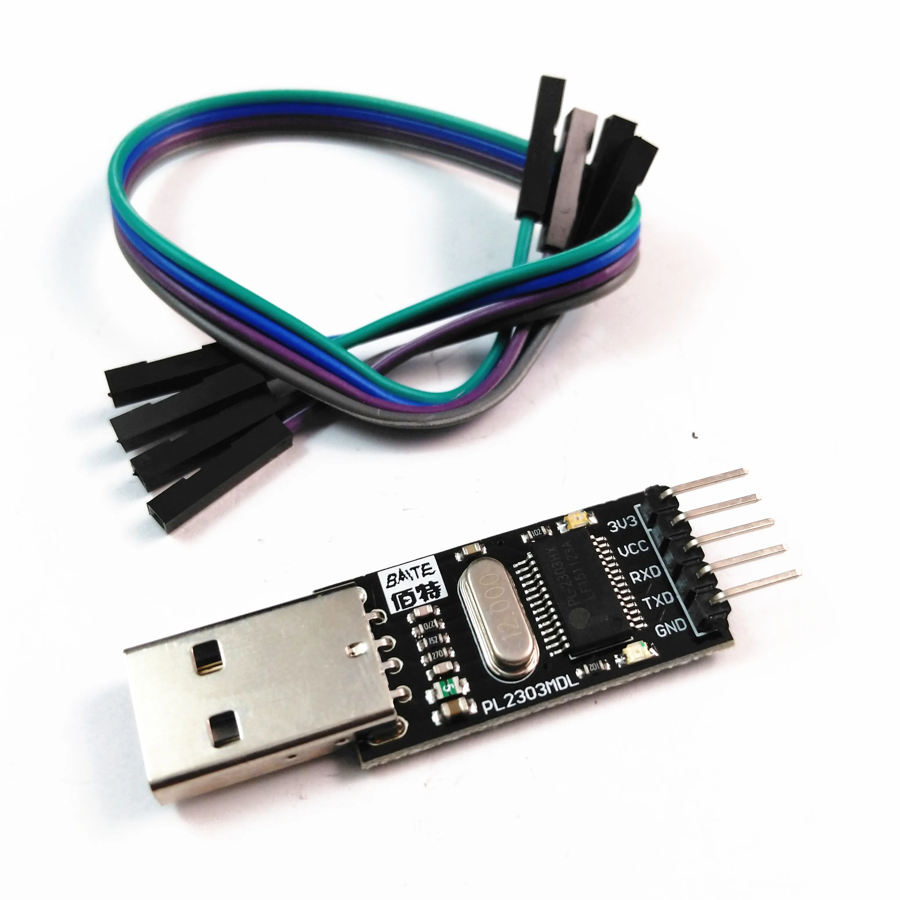 PL-2303HX PL2303HXD Модуль адаптера преобразователя USB в TTL + кабели Поддержка драйвера Win XP
