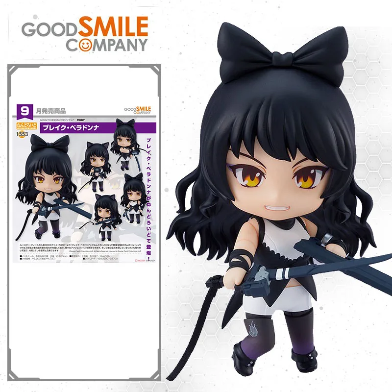 

Original GSC NENDOROID RWBY RWBY: Grimm Eclipse Blake Belladonna Anime Figure Model Collecile Action Toys Gifts