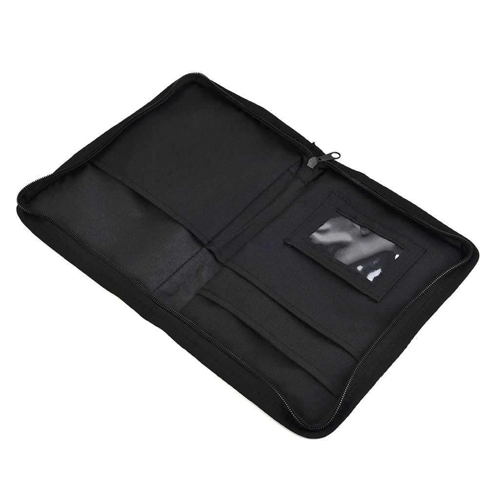 

Car Glove Box Storage Organizer Document Storage Universal 1 Pc 24*18*2cm 600D Oxford Cloth Black Multi Pockets